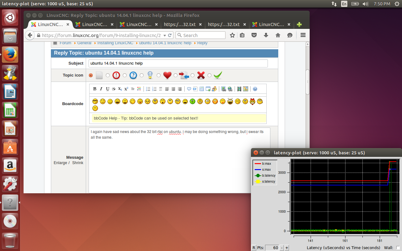 Ubuntu 14.04 download. Линукс СНС. Линукс CNC на русском. Latency histogram LINUXCNC. Latency histogram three Peaks LINUXCNC.