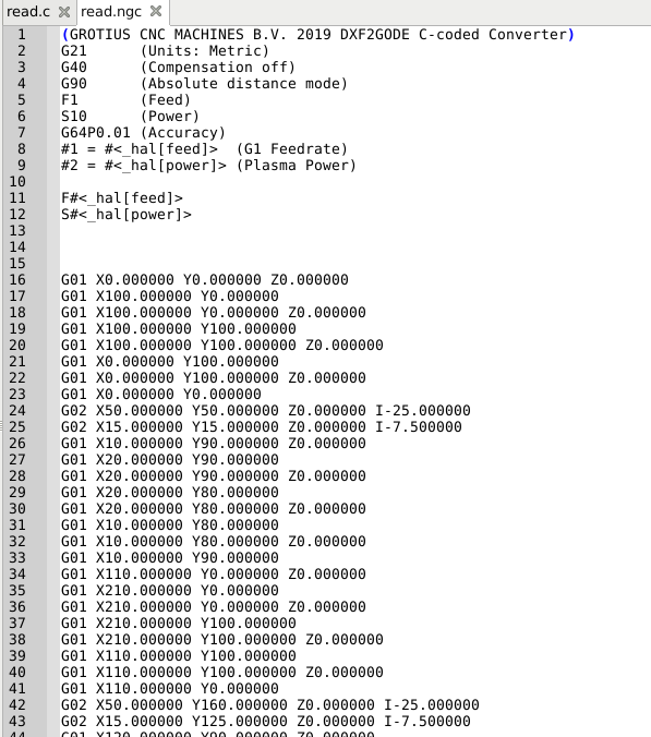 free text to gcode converter