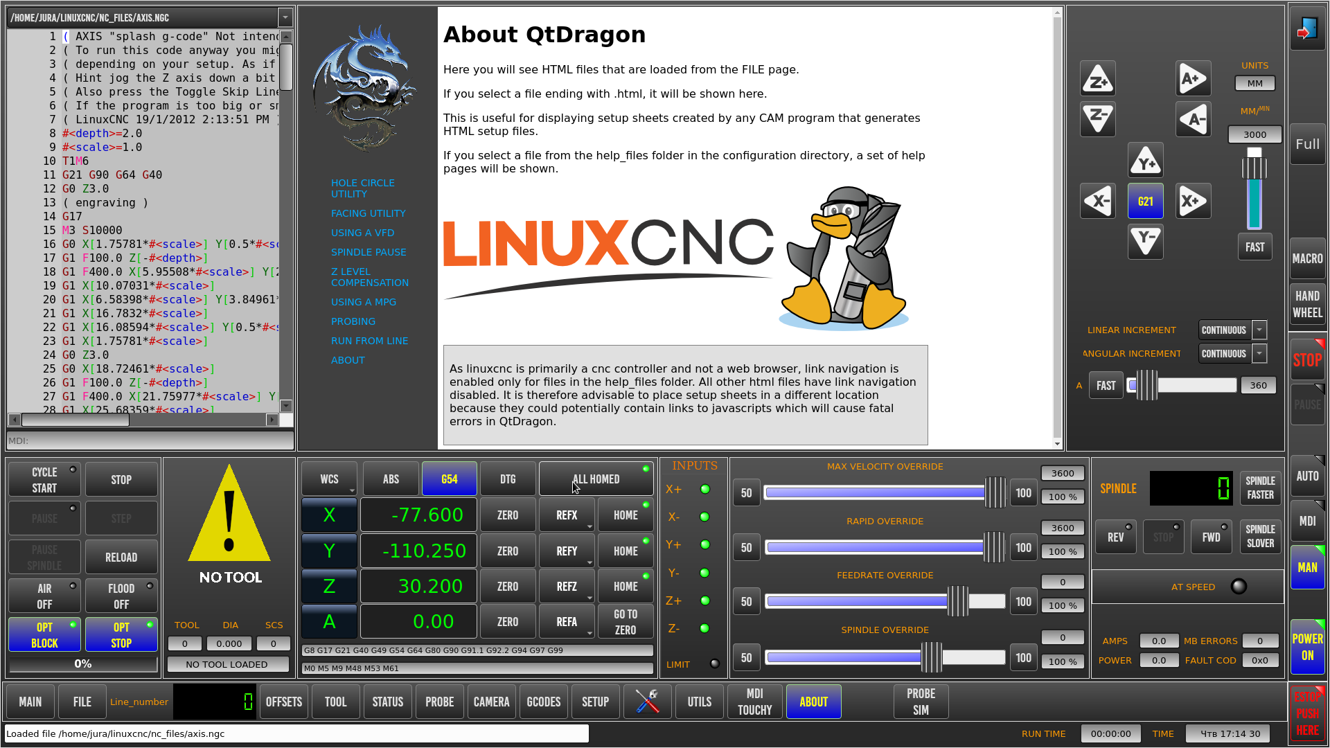 How does single-step work in Qtaxis? - LinuxCNC